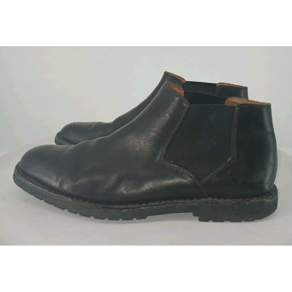 Florsheim Men's Black Leather Ankle Boots Shoe Boots Pull Up Size 10D C115